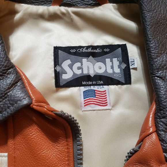 Schott NYC Lower Eastside Bombers Leather Jacket - Picture 3 of 11